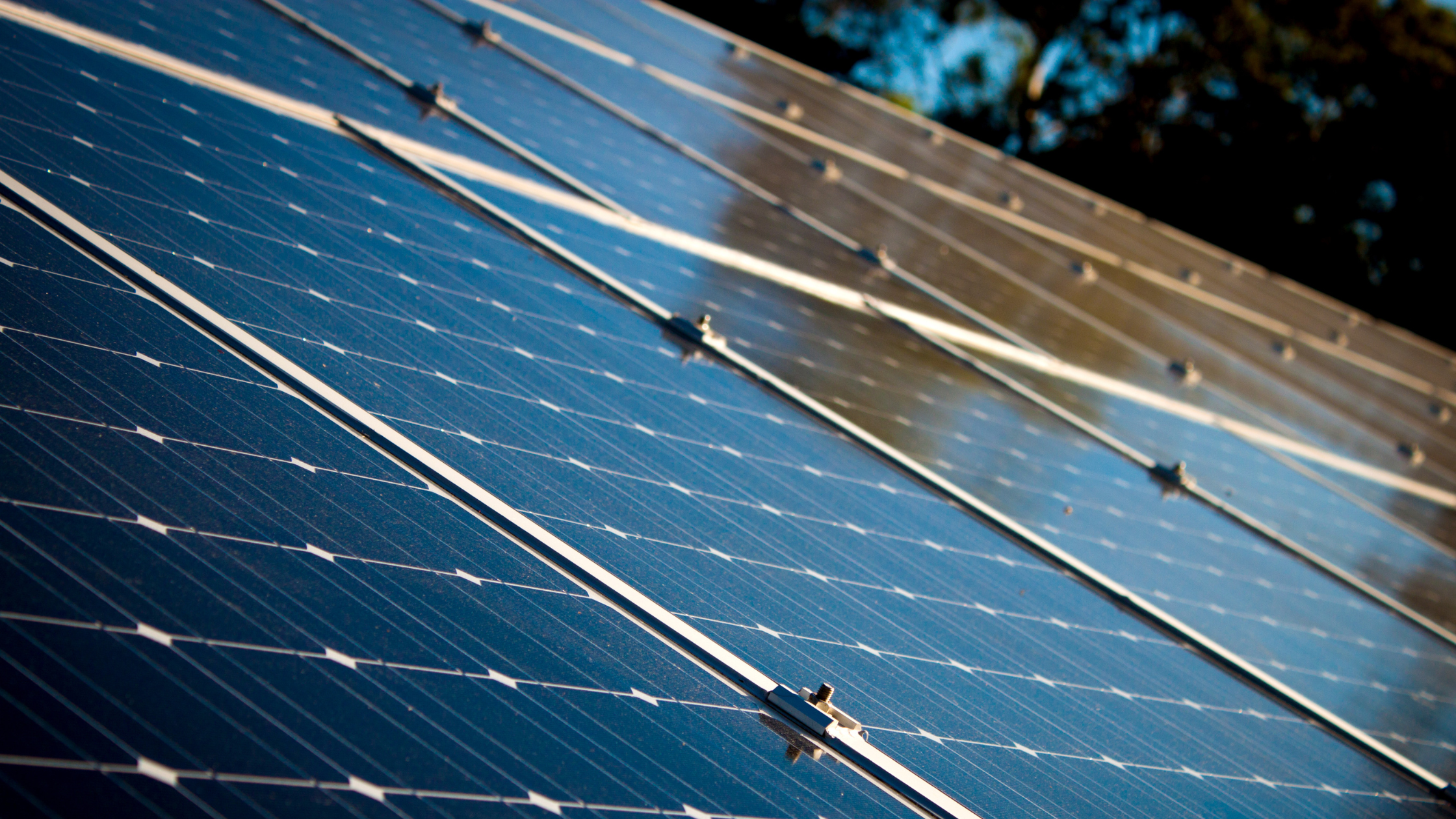 Close-up of solar panels used in Gauteng solar powered water systems