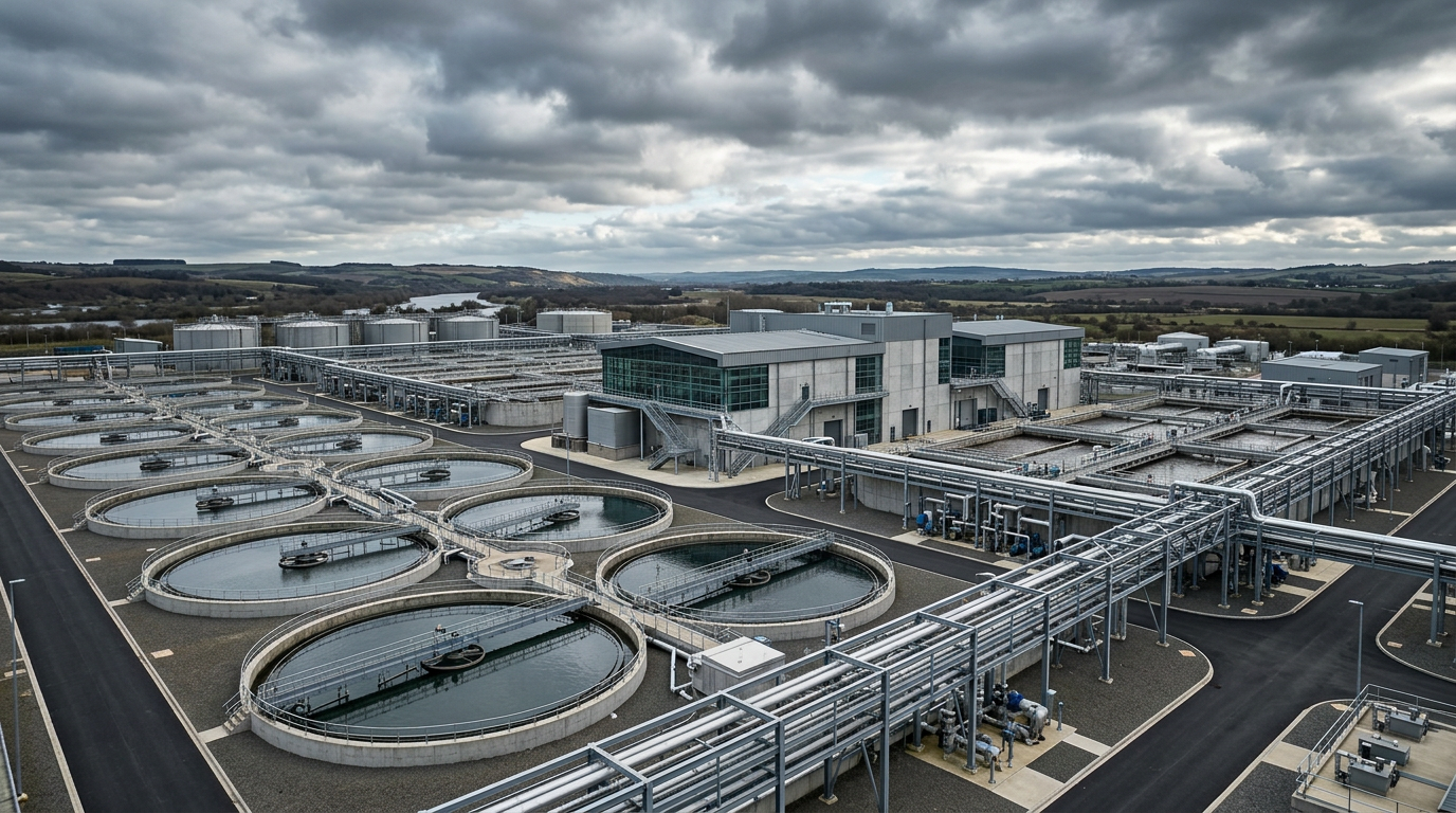 Large-scale modern water treatment plant