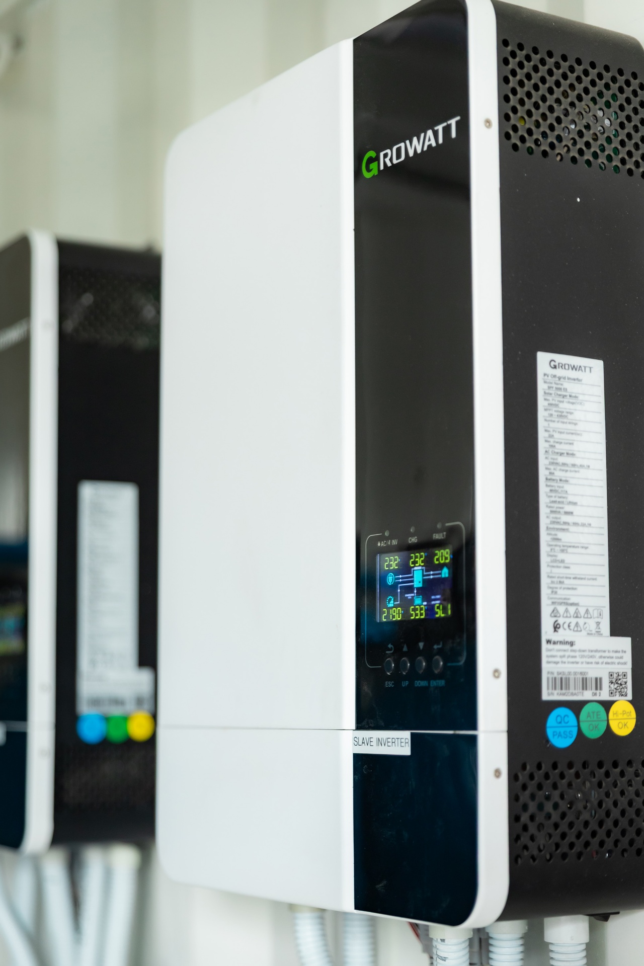 Growatt inverter closeup