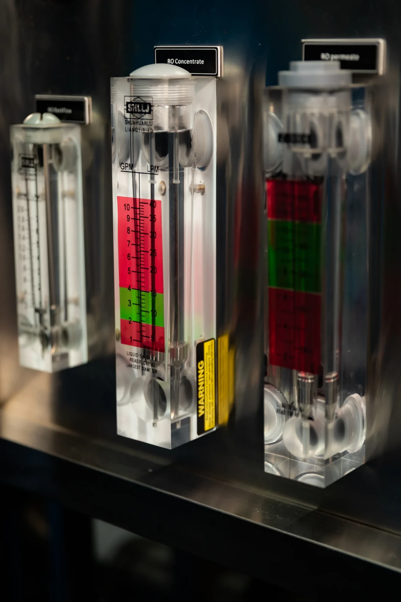 RO flow meters