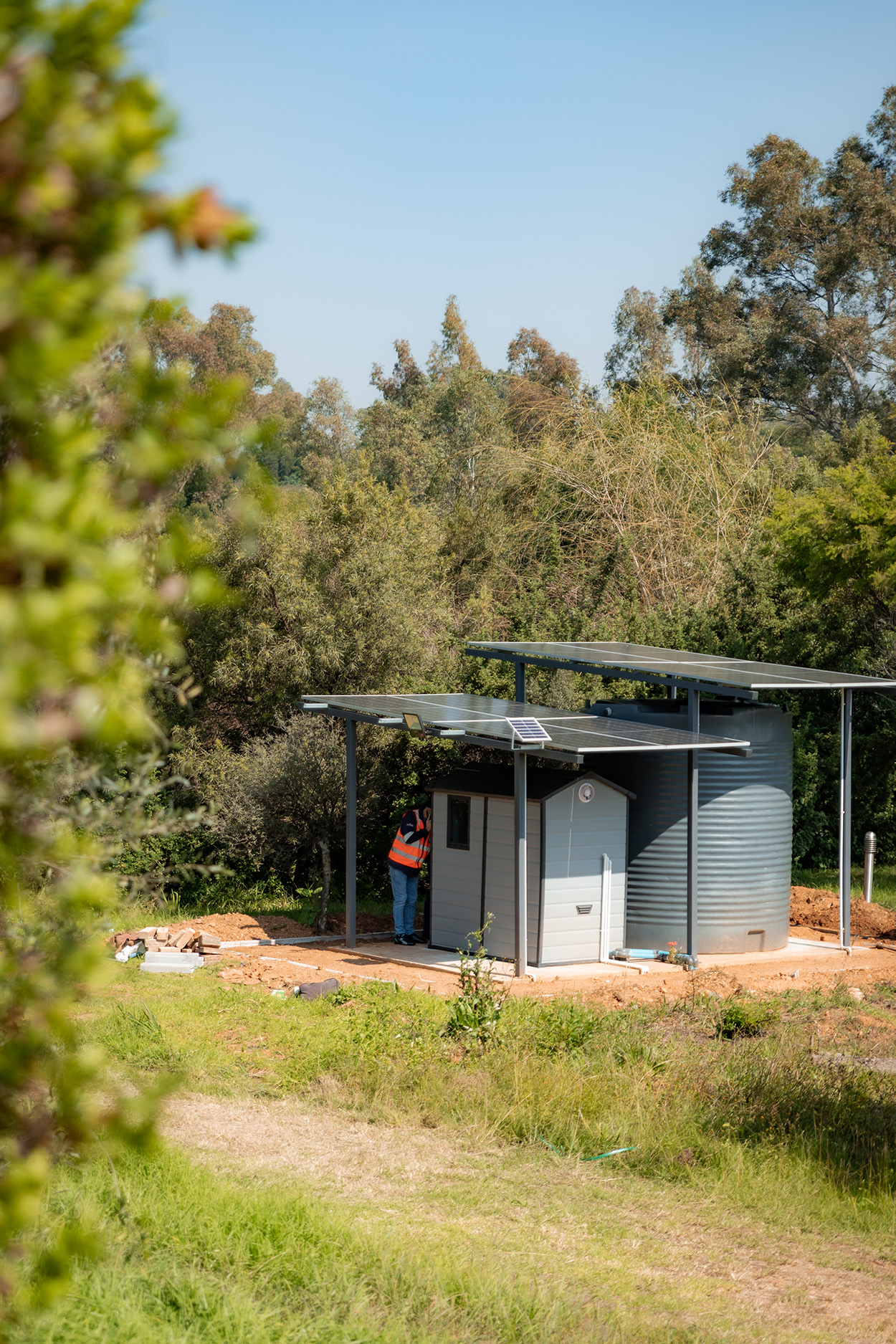 Solar powered pump station