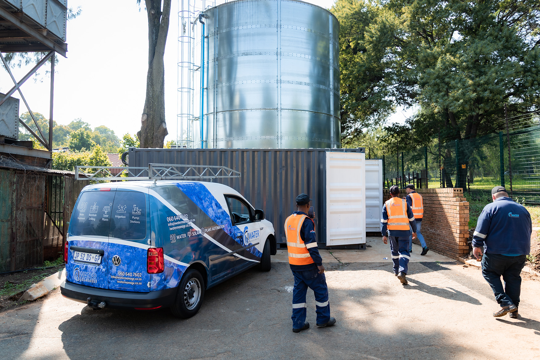 Team arrival at site
